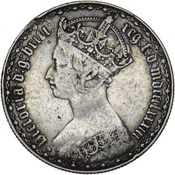 1883 Gothic Florin - Victoria British Silver Coin