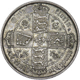 1887 Gothic Florin - Victoria British Silver Coin - Very Nice