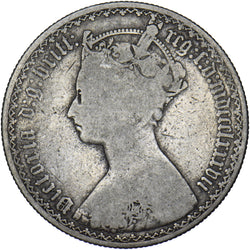 1887 Gothic Florin - Victoria British Silver Coin