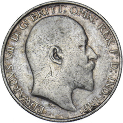 1909 Florin - Edward VII British Silver Coin