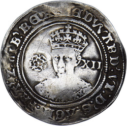 1551-3 Shilling - Edward VI British Silver Hammered Coin