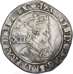 1607-9 Shilling (5th bust Coronet) - James I British Silver Hammered Coin - Nice