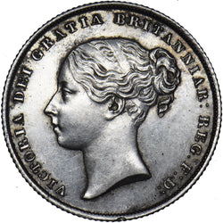 1853 Shilling - Victoria British Silver Coin - Very Nice