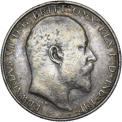 1908 Florin - Edward VII British Silver Coin - Nice