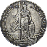 1909 Florin - Edward VII British Silver Coin