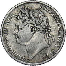 1823 Shilling - George IV British Silver Coin