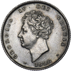 1826 Shilling - George IV British Silver Coin - Very Nice