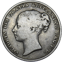 1842 Shilling - Victoria British Silver Coin