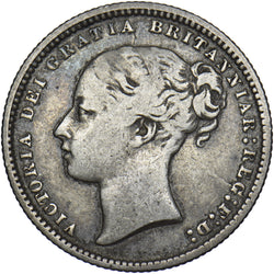 1872 Shilling - Victoria British Silver Coin