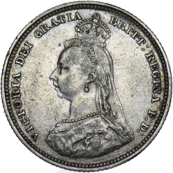 1888 Shilling - Victoria British Silver Coin - Nice
