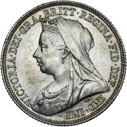 1900 Shilling - Victoria British Silver Coin - Very Nice