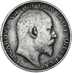 1906 Shilling - Edward VII British Silver Coin - Nice