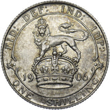 1906 Shilling - Edward VII British Silver Coin - Very Nice