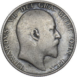 1908 Shilling - Edward VII British Silver Coin