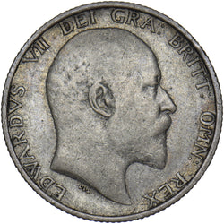 1909 Shilling - Edward VII British Silver Coin