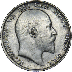 1910 Shilling - Edward VII British Silver Coin - Nice
