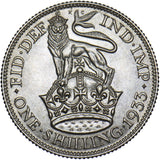 1933 Shilling - George V British Silver Coin - Superb