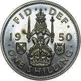1950 Proof Scottish Shilling - George VI British  Coin - Superb
