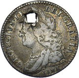 1746 Lima Sixpence (Holed) - George II British Silver Coin