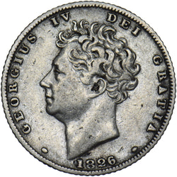1826 Sixpence - George IV British Silver Coin - Nice