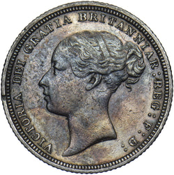 1881 Sixpence - Victoria British Silver Coin