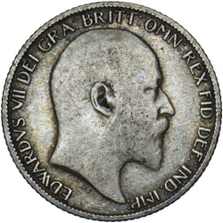 1903 Sixpence - Edward VII British Silver Coin