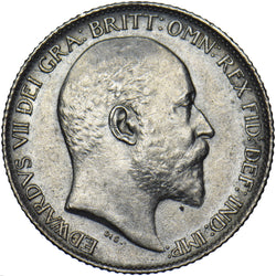 1905 Sixpence - Edward VII British Silver Coin - Very Nice