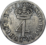 1710 Maundy Fourpence - Anne British Silver Coin