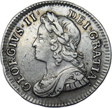 1743 Threepence - George II British Silver Coin - Nice