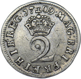 1709 Maundy Twopence - Anne British Silver Coin - Nice