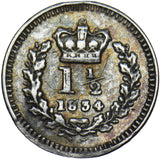 1834 Threehalfpence - William IV British Silver Coin