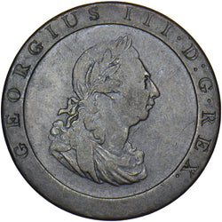 1797 Cartwheel Penny - George III British Copper Coin - Nice