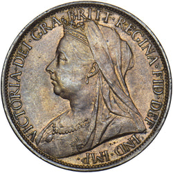 1899 Penny - Victoria British Bronze Coin - Very Nice