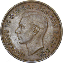 1950 Penny - George VI British Bronze Coin - Nice