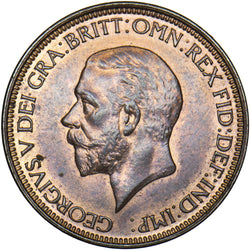 1931 Halfpenny - George V British Bronze Coin - Very Nice