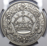 1930 Crown (NGC AU Details) - George V British Silver Coin - Nice