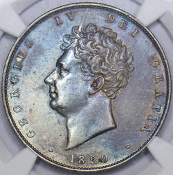 1829 Halfcrown (NGC AU Details) - George IV British Silver Coin - Very Nice