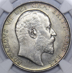 1902 Halfcrown (NGC UNC Details) - Edward VII British Silver Coin - Very Nice