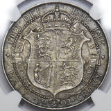 1902 Halfcrown (NGC AU55) - Edward VII British Silver Coin - Nice