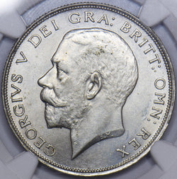 1923 Halfcrown (NGC MS63) - George V British Silver Coin - Superb