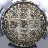1849 Godless Florin (NGC AU Details) - Victoria British Silver Coin - Very Nice