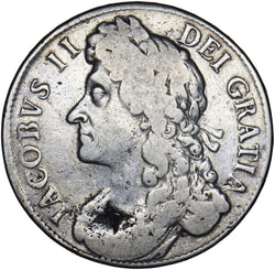 1686 Crown (No Stops Obv.) - James II British Silver Coin