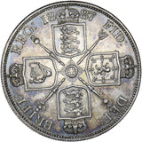 1887 Double Florin (Roman 1) - Victoria British Silver Coin - Nice