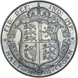 1902 Matt Proof Halfcrown - Edward VII British Silver Coin - Superb