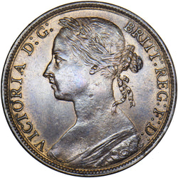 1894 Penny - Victoria British Bronze Coin - Very Nice