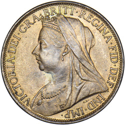 1899 Penny - Victoria British Bronze Coin - Superb
