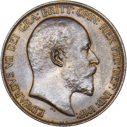 1904 Penny - Edward VII British Bronze Coin - Superb