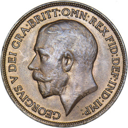 1920 Penny - George V British Bronze Coin - Very Nice