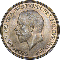 1928 Penny - George V British Bronze Coin - Superb