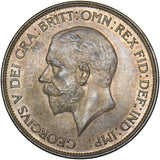 1928 Penny - George V British Bronze Coin - Superb